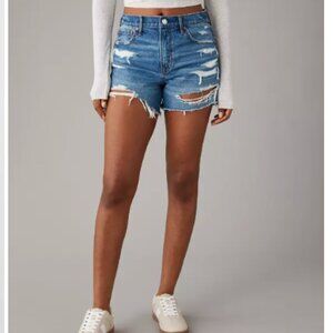 American Eagle 4" Perfect Short Strigid Denim Shorts